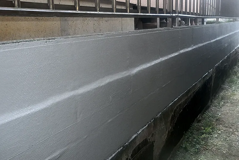 住宅のコンクリート擁壁の補修 施工後