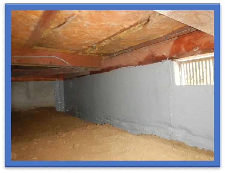 床下基礎のアラミド繊維シート補強 施工後