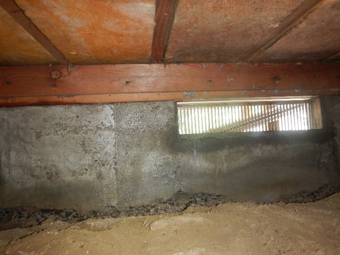 リビング下部分のコンクリート補強
