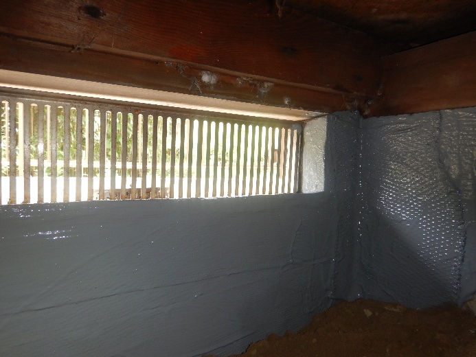 リビング下部分のコンクリート補強